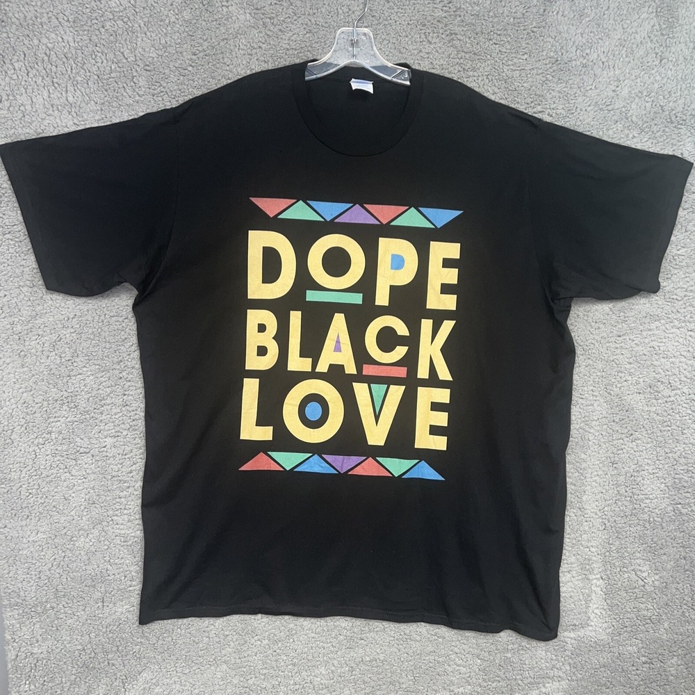 Dope Black Love T Shirt Men's 3XL XXXL The Martin Show Theme Tee Black History